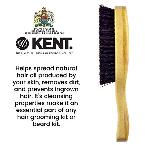 Kent OS18 Handmade Travel Hair Brush for Thick Hair Grooming Natural