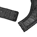 Slocyclub Women Garter Belt with 6 Straps Metal Clip Suspender for Stockings/Lingerie(Black) X-Large
