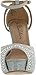 Blossom Womens Vice-126 Bridal Formal Evening Party Ankle Strap High Heel Peep Toe Glitter Sandal,Silver,8