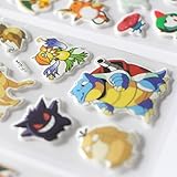 3 Sheets/set Cartoon Anime Pokemon Stickers For Kids Rooms Home Decor 3D Sticker