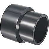 PATIKIL UPVC Reducer Pipe Fitting 3" x 2-1/2" Socket Schedule 80 | Straight Coupling Adapter Connector, Gray