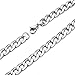 4-8.5MM 16-36 Inches Stainless Steel Curb Chain Necklace Mens Womens Necklace Jewelry