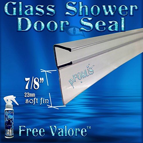DS101 - 3/8'' glass thickness - 36'' Long. Shower Glass Door Shower Door Seal to fill a gap and prevent water leakage-FREE!! 4oz Valore Sealer and Cleaner to prevent water dots. $50!!! (Discount shown in cart)