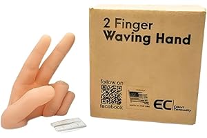 2-Finger Waving Hand Salute Lazy Waver - Compatible with Jeep Gladiator, Cherokee, and More - 3D Printed Dashboard Wave Hand 