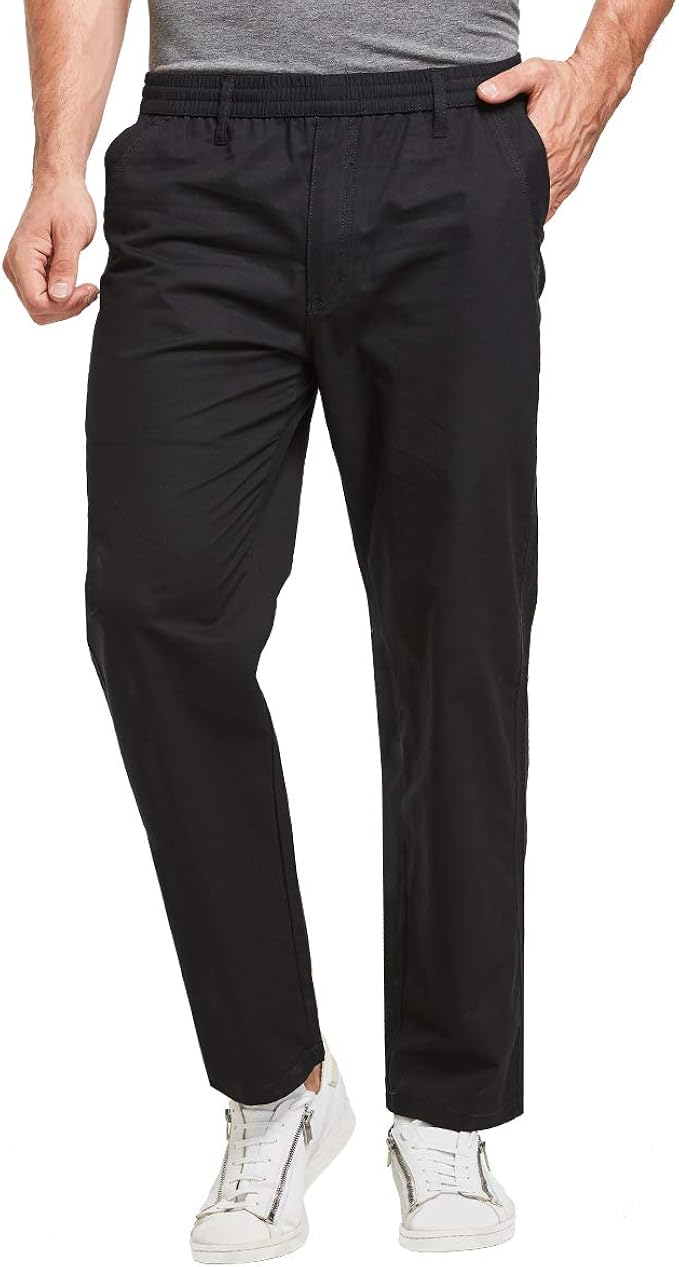 elasticated chinos mens