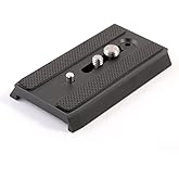 501PL Sliding Quick Release Plate Arca Swiss with 1/4" 3/8" Screw for Manfrotto 501 503 701 HDV RC5 MH055M0-Q5
