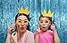 Metallic Light Blue Foil Fringe Curtain 3 Ft x 8 Ft Pack of 2 Tinsel Photo Backdrop for Bridal and Baby Shower Mermaid Shark Birthday Bachelorette Party Decorations