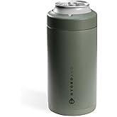 HydroJug Standard Can Cooler - 2-in-1 Insulated Can Cooler Cup - Stainless Steel Can Holder with Non-Slip Rubber Base - Screw-Top Lid - Dishwasher Safe - 16oz, Courtyard