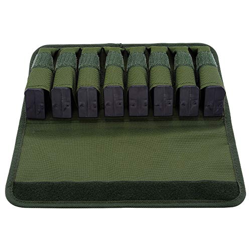 Raiseek Molle 8 Mag Pouch with Cover, Pistol Magazine Storage Pouch