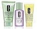 Clinique 3 Steps Travel Size Set for Very Dry to Dry Combination Skin, Liquid Facial Soap Mild (1 oz) + Clarifying Lotion 2 (1 oz) + Dramatically Different Moisturizing Lotion (1 oz)