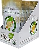 USDA Organic White Mulberry Leaf Tea (90 Teabags) Blood Sugar Controller | Caffeine Free | Boosts Immune System | Helps with Weight Loss