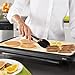 Oster Titanium Infused DuraCeramic Griddle with Warming Tray, Black/Crème (CKSTGRFM18W-TECO)