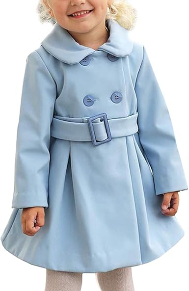 baby blue trench coat