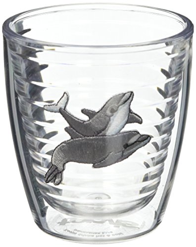 Nose Dolphins Tumbler With Emblem 4 Pack 12oz, Clear