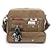 MiCoolker Multifunction Classic Versatile Mens and Womens Canvas Messenger Bag Handbag Crossbody Shoulder Bag Leisure Bag Travel Purse Change Packet