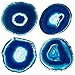 Blue Agate Coasters Set of 4-3.5