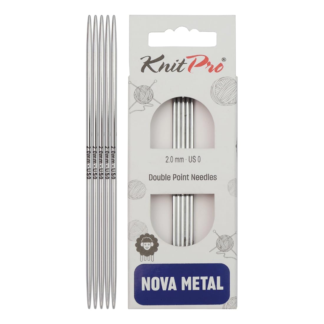KnitPro Nova Double Pointed Needles 4" (10cm) | 2.00mm