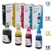 LD Compatible Ink Bottle Replacement for Epson 502 (Black, Cyan, Magenta, Yellow, 4-Pack) primary