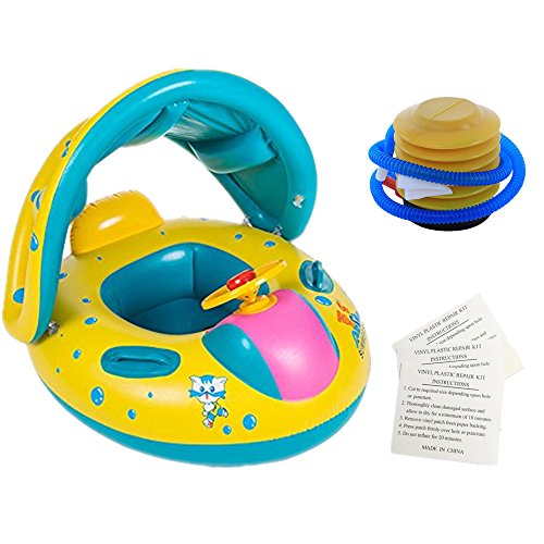 image for IROCH Baby Swimming Float Baby Floats Baby Swimming Float Boat with Su