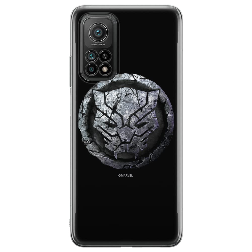 ERT GROUP mobile phone case for Xiaomi MI 10T 5G / MI 10T PRO 5G original and officially Licensed Marvel pattern Black Panther 013 optimally adapted to the shape of the mobile phone, case made of TPU