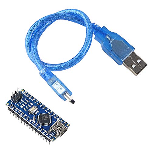 WYPH Mini Nano V3.0 Module ATmega328P 5V 16MHz CH340G Chip Microcontroller Development Board USB Cable for Arduino (Pre-soldered Nano 3pcs)
