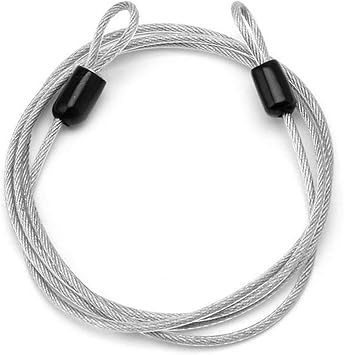 silver bike lock