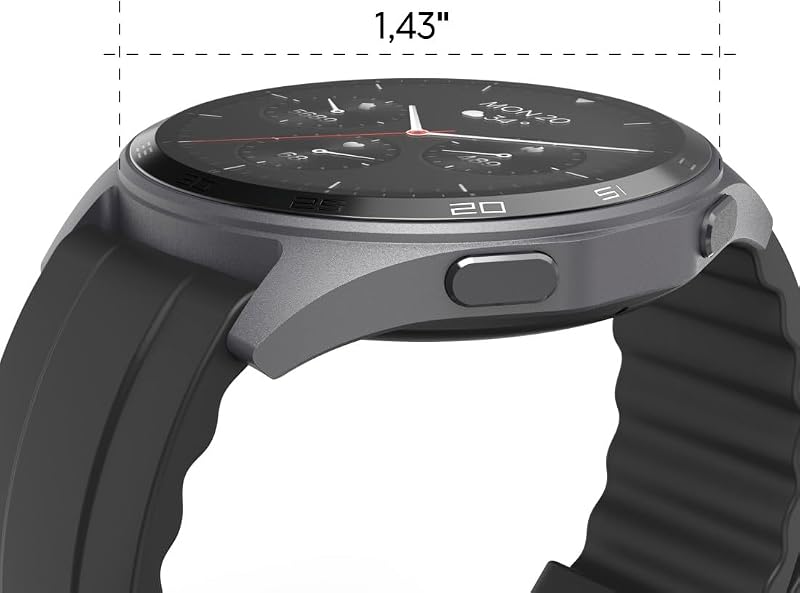 | Reloj Inteligente 1.43" (Smartwatch Resistente al Agua IP68, GPS, análisis sueño, frecuencia Cardiaca, Monitor de hasta 100 Actividades, Pantalla táctil) Azul