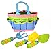 Bo Toys and Gifts Kids Garden Tool Set with Tote , Tools Handles Made As  Cute Bugs