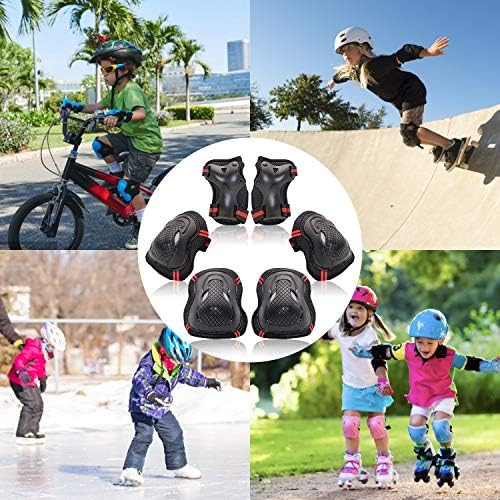 Adult knee and elbow protective pads for skating, breathable material, priced at $12.99 as of August 9, 2023.