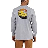 Carhartt Men's 102267 Workwear Graphic Branded C Long Sleeve T-Shirt