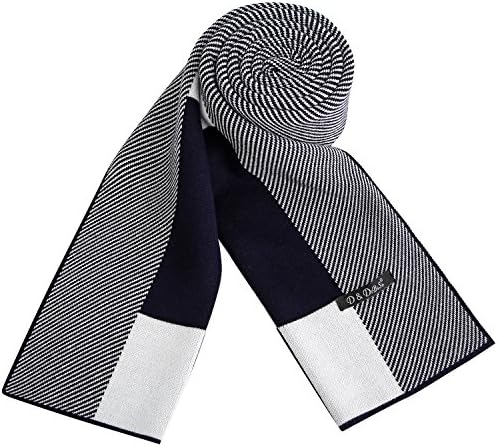 Mens Fashion Scarf Cashmere Feel Plaid Striped Ultra Soft Winter Neck Gaiters