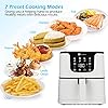 PureMate-Air-Fryer-with-Digital-Display-Recipes-Book-XL-55L-Healthy-Oil-Free-1700W-Air-Fryer-with-7-Preset-LED-One-Touch-Screen-Timer-Adjustable-Temperature-Control-for-Low-Fat-Cooking PureMate Air Fryer with Digital Display & Recipes Book, XXL 5.5L Healthy Oil Free 1700W Air Fryer with 7 Preset, LED One…
