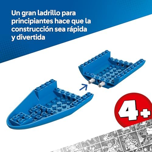 | Marvel Barco Pirata del Equipo Spidey - Juego de Superhéroe - Maquetas de Barcos de Juguete con 4 Minifiguras - Regalo para Niños de 4+ Años y Fans de Spidey y Su Superequipo - 11208