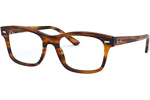 Ray-Ban Rx5383f Mr. Burbank Low Bridge Fit Rectangular Prescription Eyeglass Frames