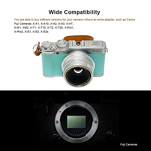 7Artisans 25 mm F1.8 manuel APS-C objectif fixe pour appareil photo Fuji X-A1 X-a10 X-A2, X-a3 X-at X-M1 XM2 X-T1 X-T10 X-t2 X-t20 X-Pro1 X-pro2 X-E1 X-E2 X-e2s-black - Image 6