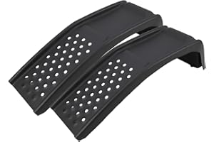 FINERFURNIS Car Ramp Pack of 2, 4000 Lbs Load Capacity,Set for Oil Change and Car Repair, Solid Steel Auto Ramp, Heavy Duty Truck Ramp Ideal for Easy Home Garage Maintenance