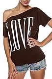ANGVNS Off Shoulder White Cotton Top T-shirt Blouse ¡­