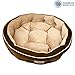 American Kennel Club Thermal Houndstooth Self Heating Memory Foam Pet Bed, 30X30X7, Brownthumb 1