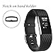 GEAK Adjustable Sports Replacement Bands for Fitbit Charge 2 3Pack Large Sport Black/Classic Black/Diamond Black