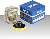 SPTA 4 Inch Diamond Wet Polishing Pads 14 Grits + Backing Pad for Granite Marble view 10