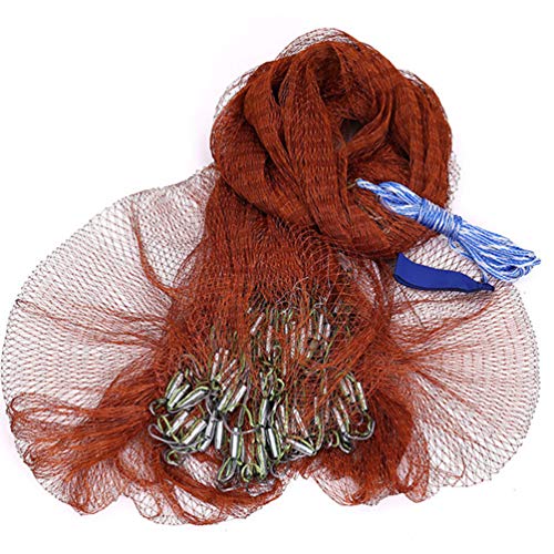 12FT Heavy Duty Nylon Saltwater Cast Net For Bait Fishing – Easy Throw Design