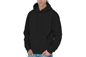 JustBlanks Mens Fleece Hoodie Long Sleeves Casual Pullover Hooded Sweatshirt with Kangaroo Pocket – Cozy Tall hoodies for men