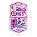 Fajiabao Make up Toy Pretend Play Girls Toys Set, Makeup Toy with Mirror Hairdryer and Styling Accessories Pink for Kids Children Christmas Birthday Gift