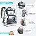 SMARTY Large Heavy Duty Clear Backpack V6 Durable Transparent See Through Bag (Gray)