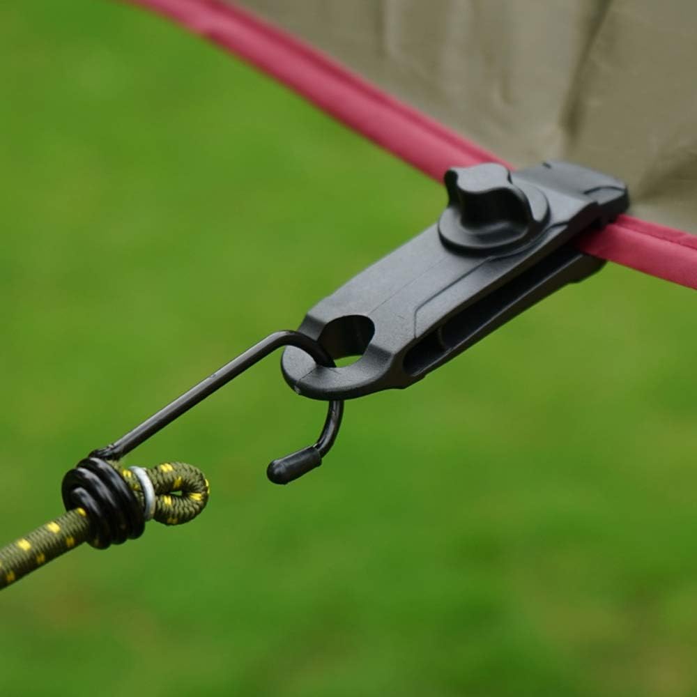Sungkeen Tarp Clips Lock Grip Awning Clamp, Heavy Duty Tarp Clips for Tents Tarp, Car Cover, Boat Cover, Pool Cover (10 Pcs) - Image 4