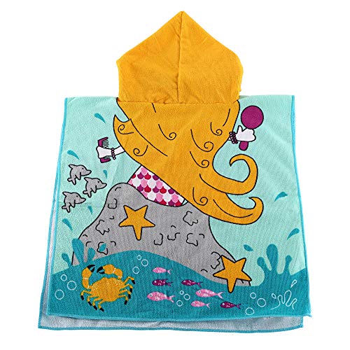 1 Cartoon+Printing+Towels+Absorbent+Mermaid