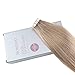 Moresoo 18 Inch Remy Human Hair Extensions Tape in Hair Ash Blonde Color #18 Seamless Skin Weft Invisible Adhesive Hair Extensions 40pcs/100g