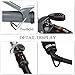 MHU Pro Curling Iron 1.25 Inch Instant Heat, Hair Curler Waver Travel Tourmaline Ceramic Variable 280 to 410F, Hair Curling Wand Barrel Salon Big LED Dispaly Cool Tip Stand Black