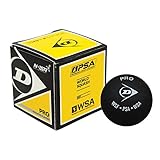 Dunlop Pro - Double Yellow Dot Squash Ball - 3-pack