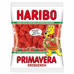 Haribo Primavera Strawberry Gummy Candy -Pack of 6